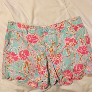 Lily Pulitzer scalloped shorts - buttercup short